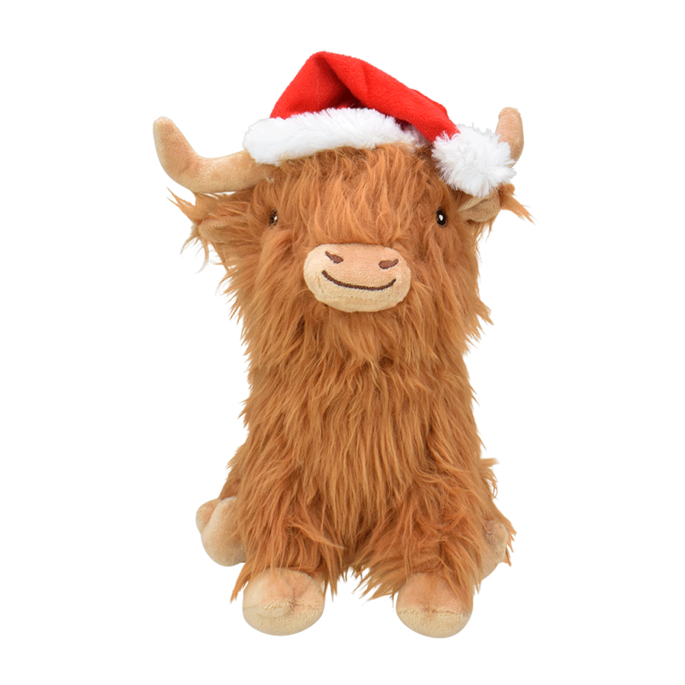 Santa Highland Cow Plush