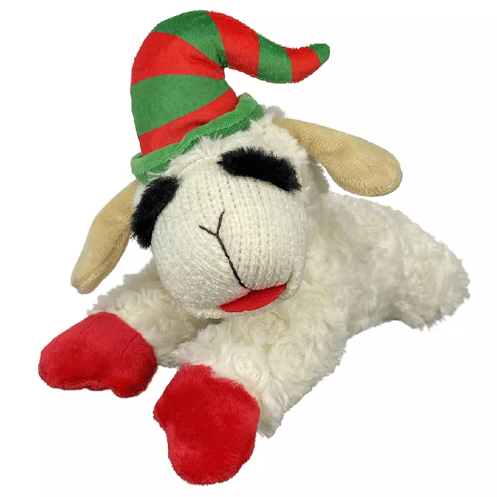 Elf Hat Lamb Chop Plush