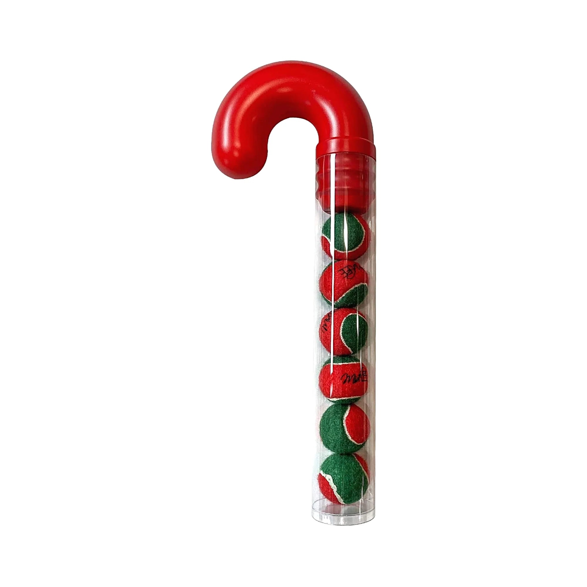 Tennis Ball Filled Candy Cane