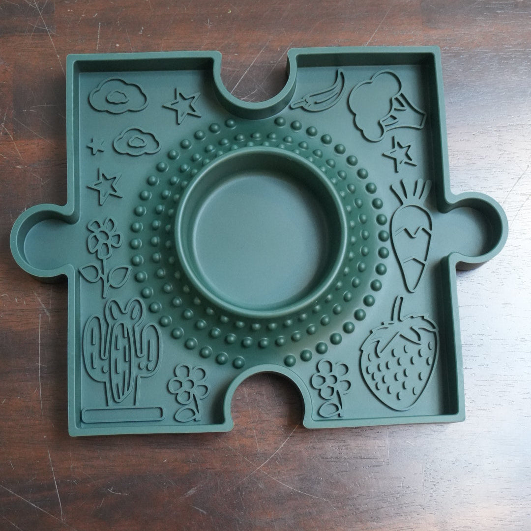 Harvest 2-in-1 Puzzle Piece Bowl + Lick Mat