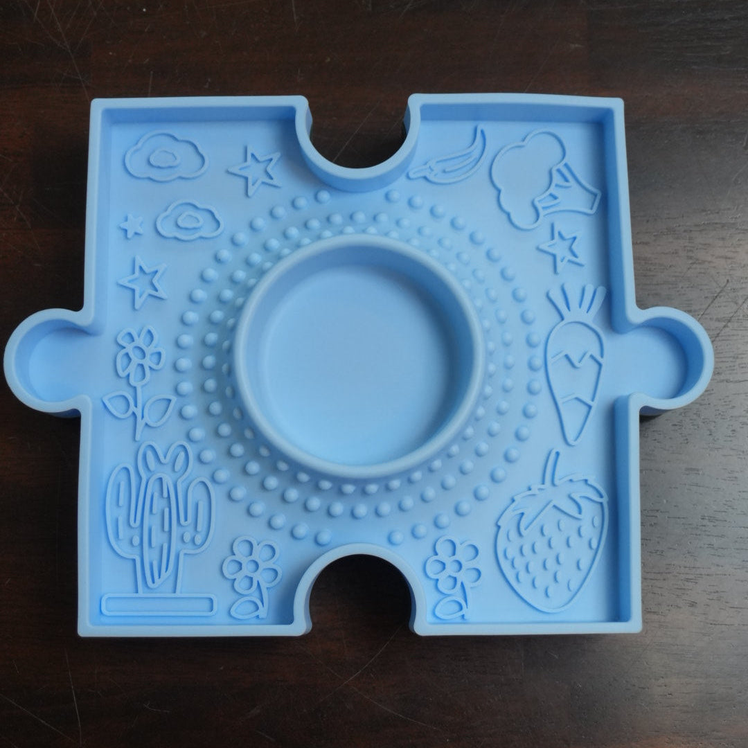 Harvest 2-in-1 Puzzle Piece Bowl + Lick Mat