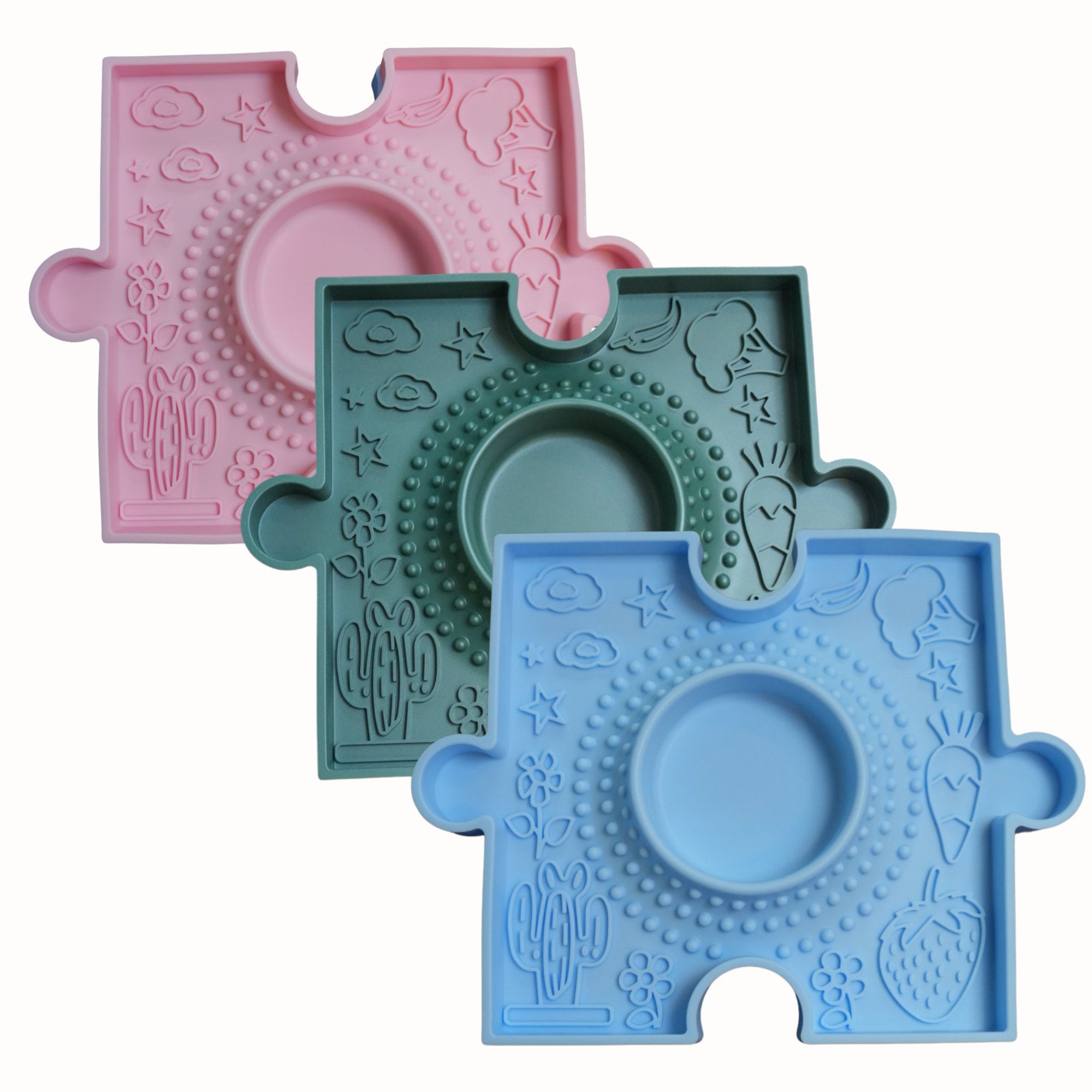 Harvest 2-in-1 Puzzle Piece Bowl + Lick Mat