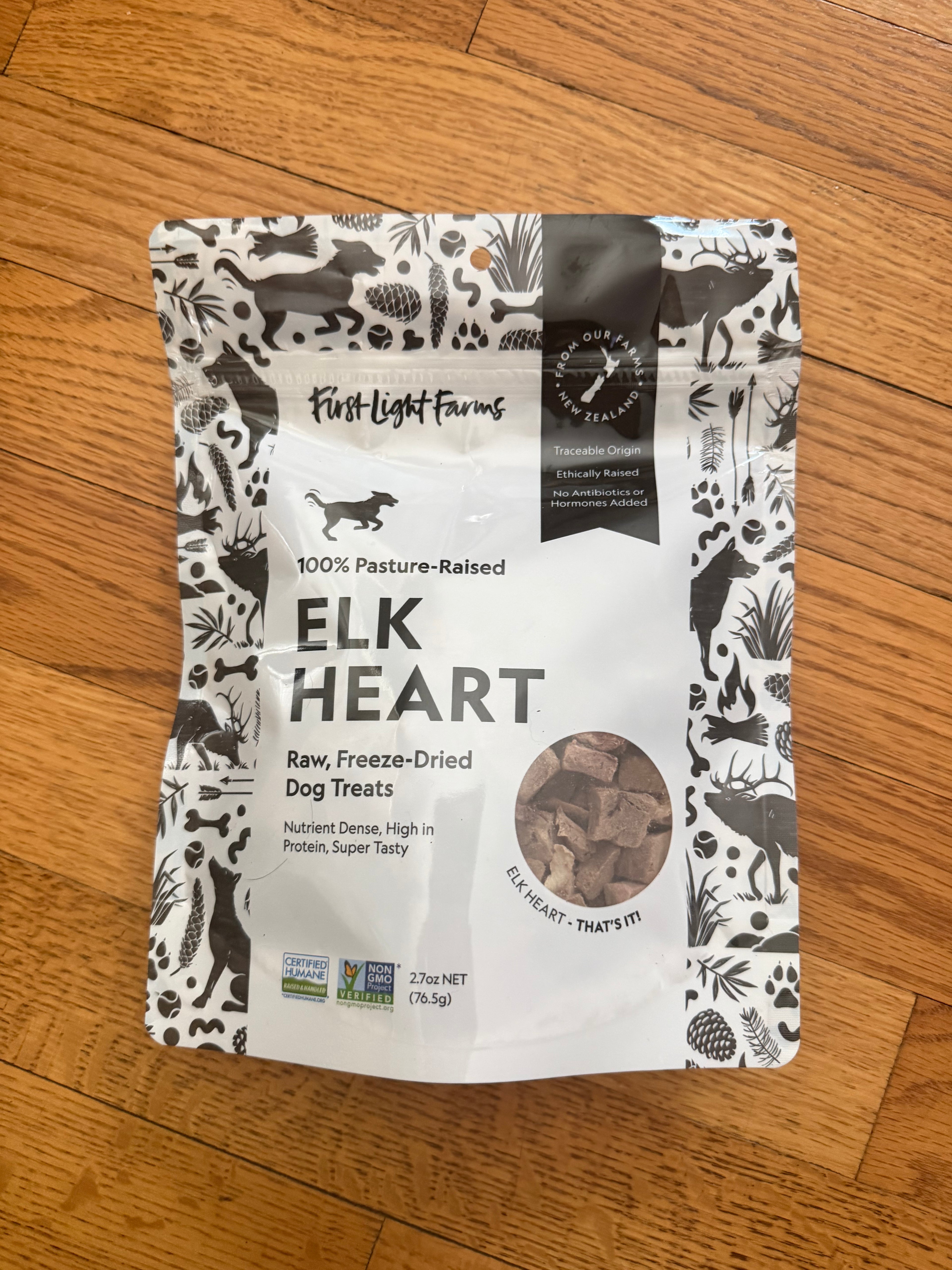 Elk Heart Freeze Dried Treats