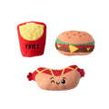Fast Foods 3-Piece Plush Set