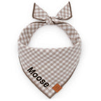 Mushroom Brown Gingham Bandana