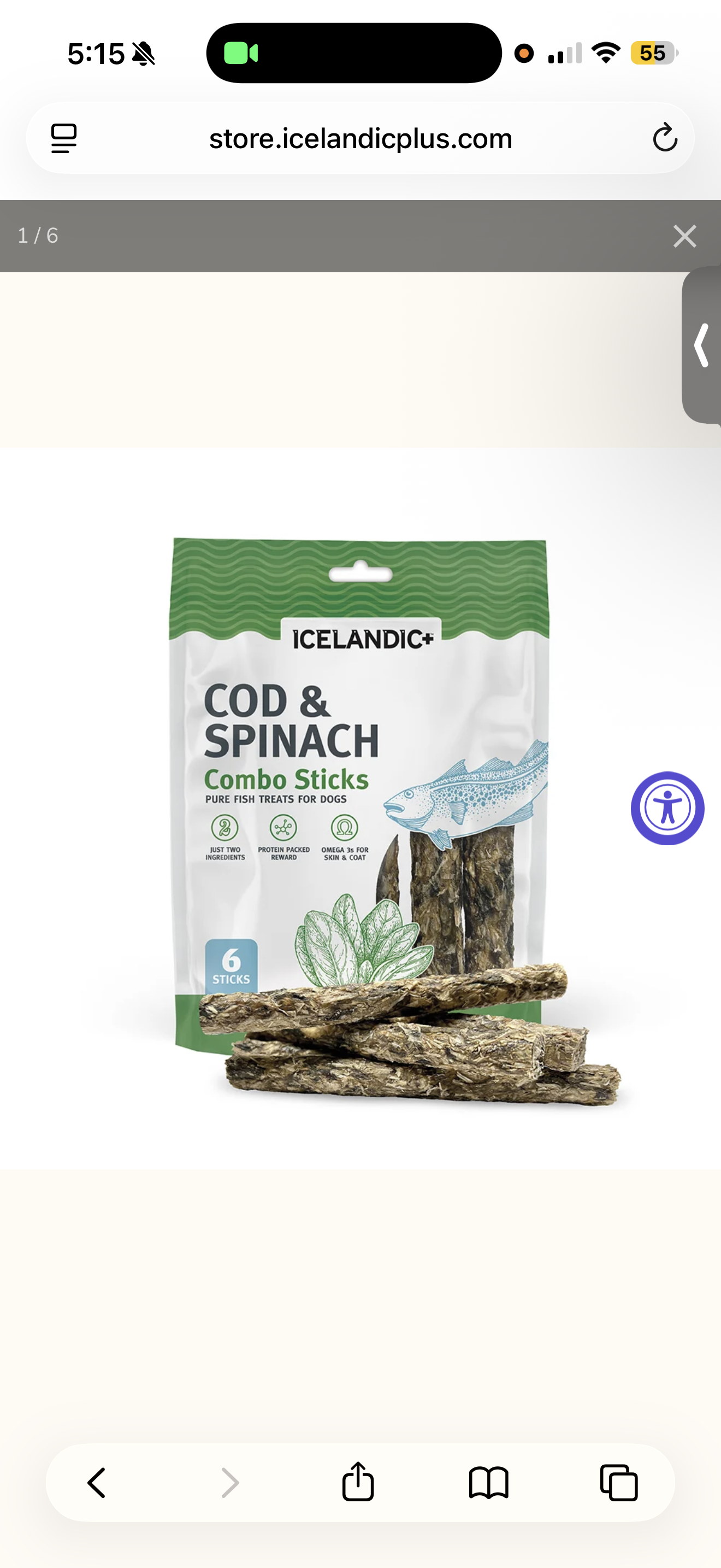 Cod & Spinach Combo Sticks