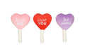 Conversation Hearts 3 Piece Plush Set
