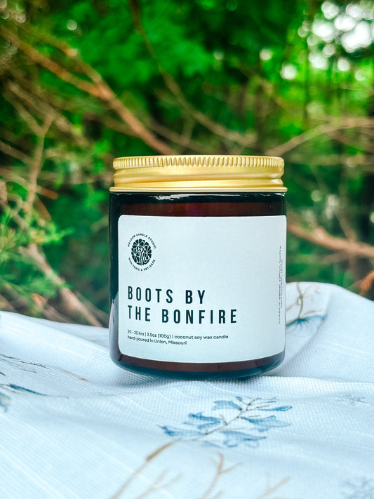Boots by the Bonfire Candle