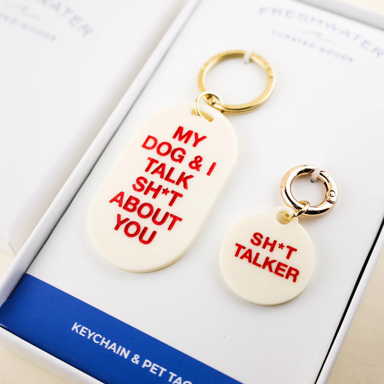 Sh*t Starter Keychain & Pet Tag Gift Set