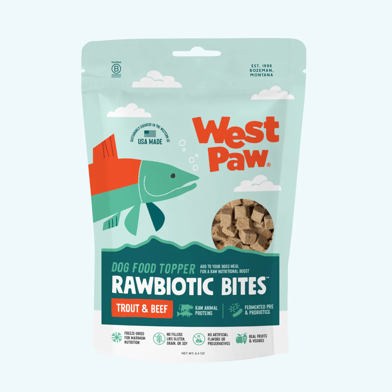 Beef & Trout Rawbiotic Bites