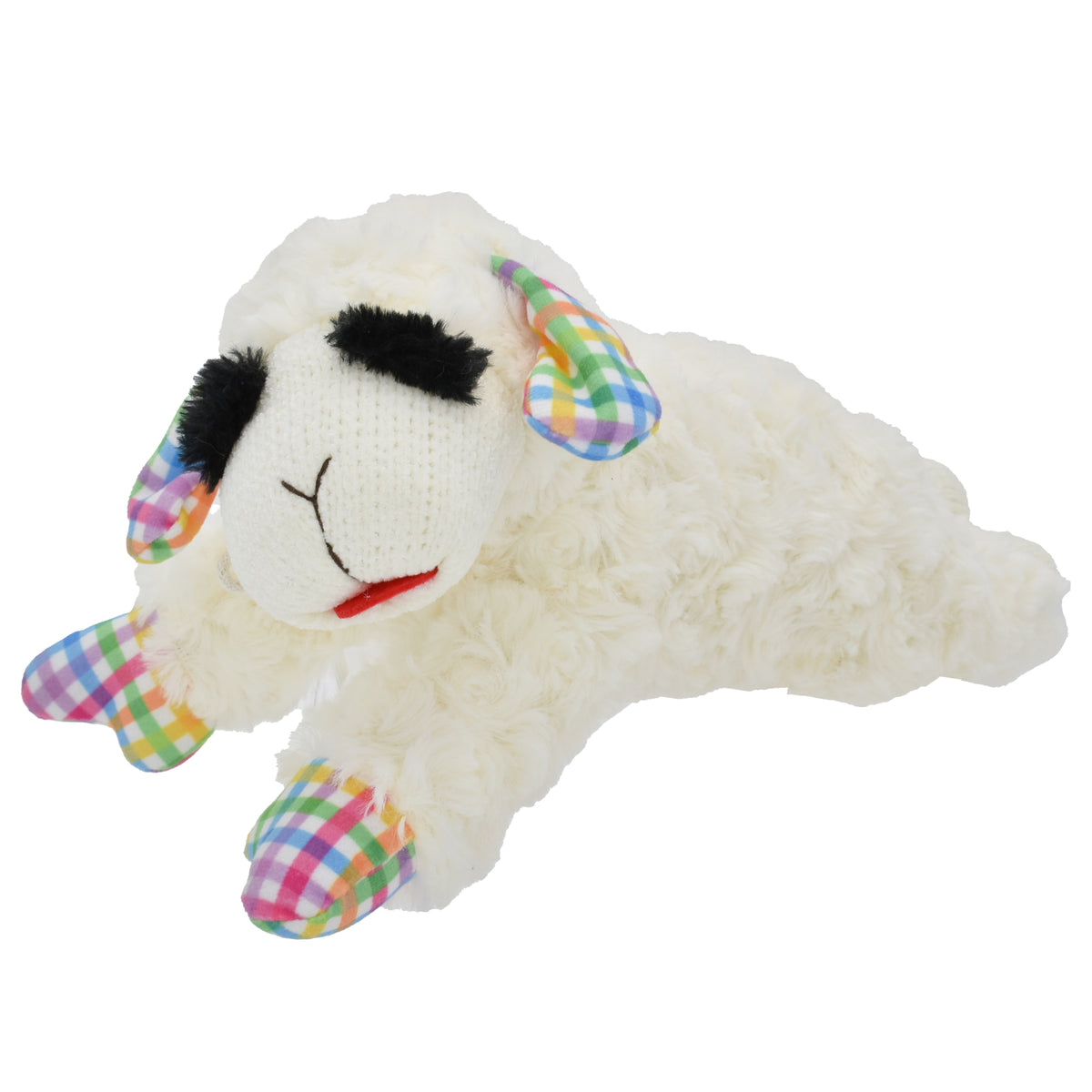 Spring Plaid Lamb Chop Plush