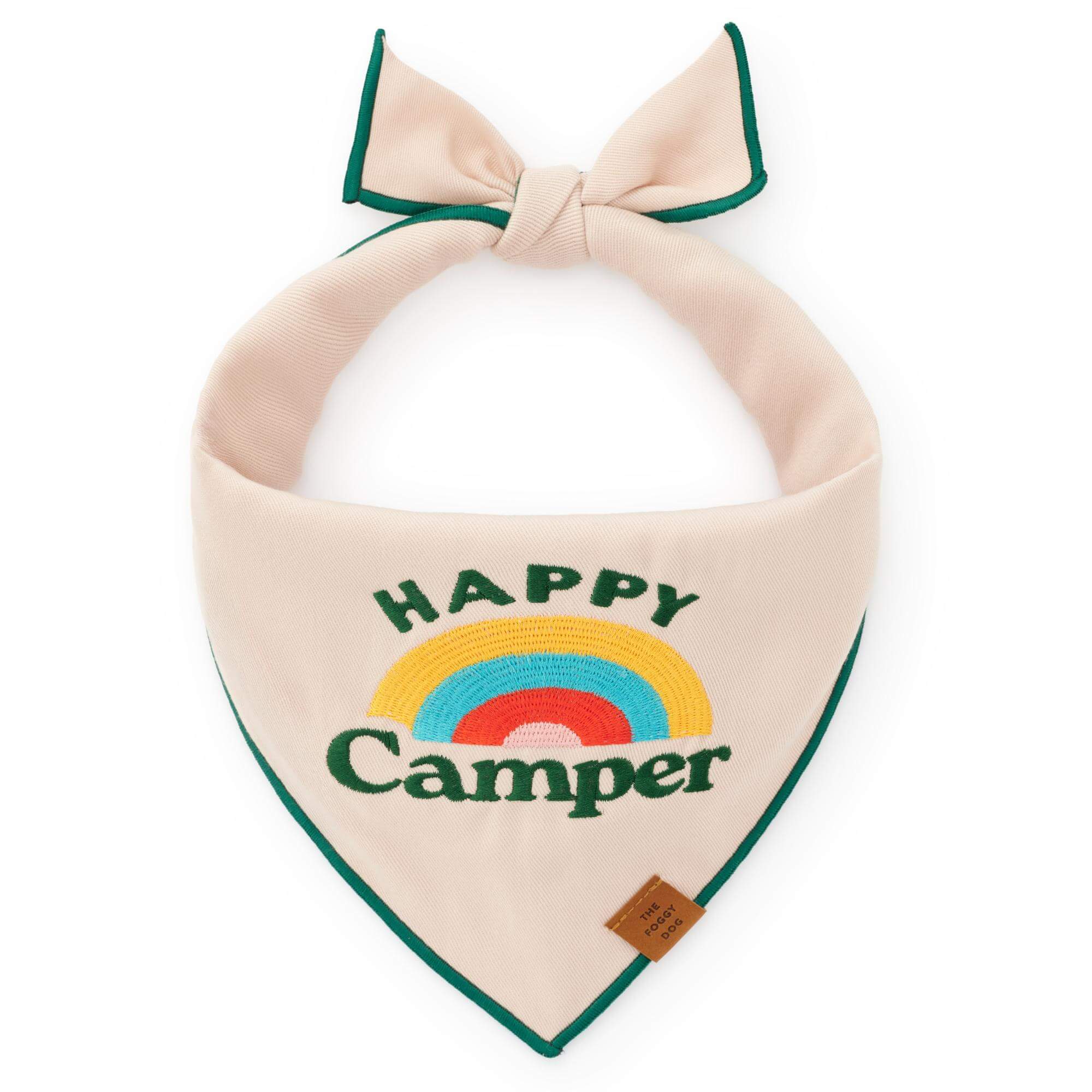 Happy Camper Embroidered Bandana