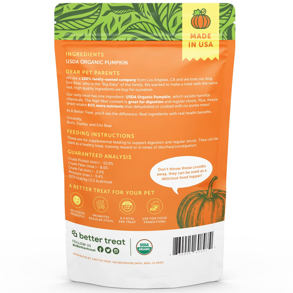 Organic Freeze Dried Pumpkin Treats