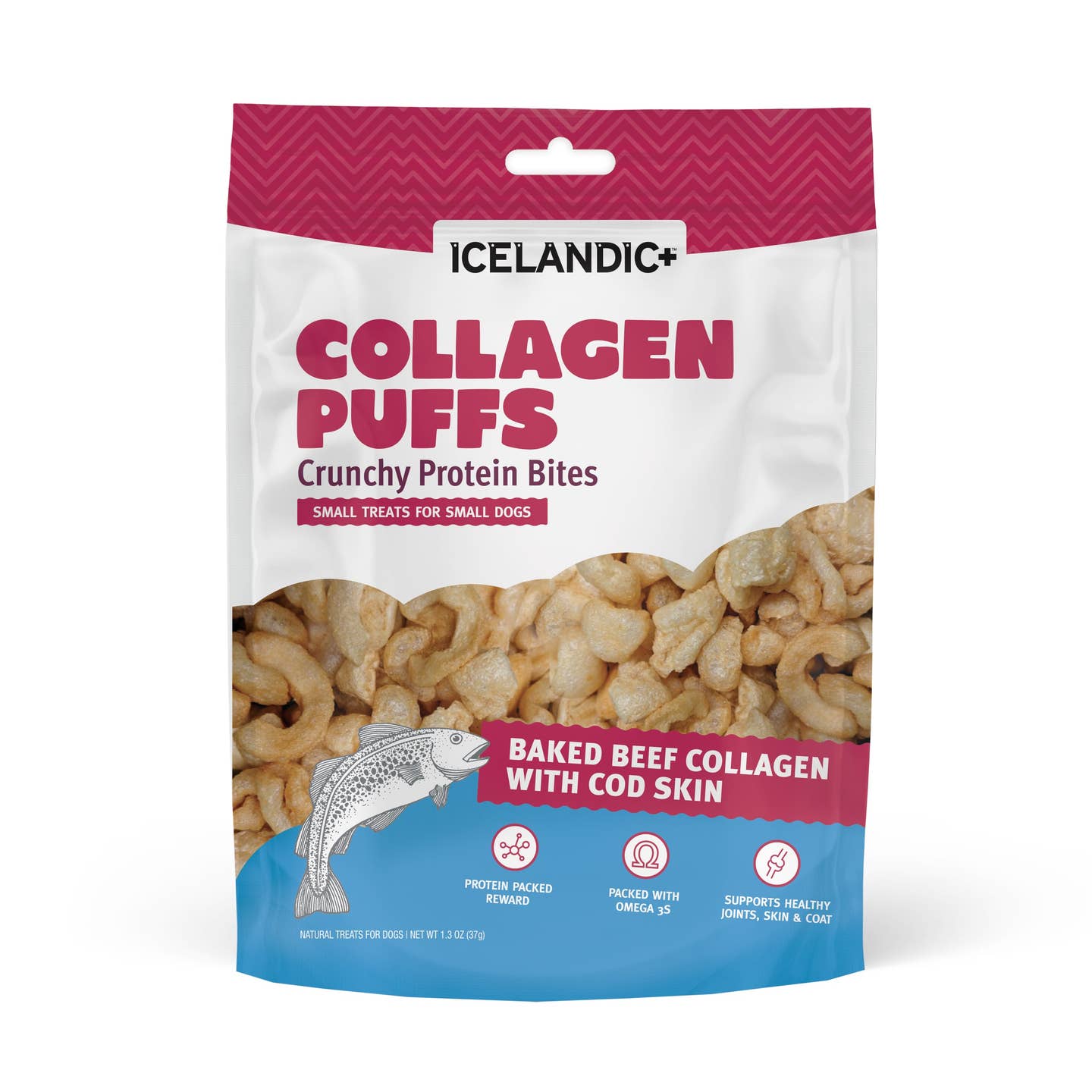 Beef Collagen Puffs with Cod Skin Treats