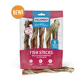 Cod Wrapped Bully Sticks 6"