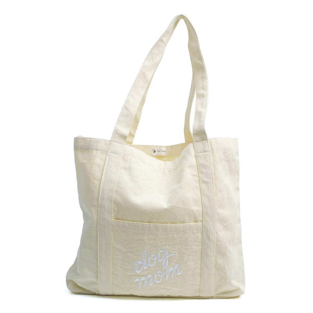 Dog Mom Canvas Tote Bag