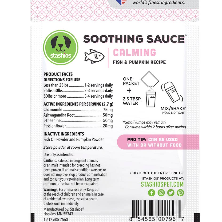 Fish & Pumpkin Calming Soothing Sauce Packet