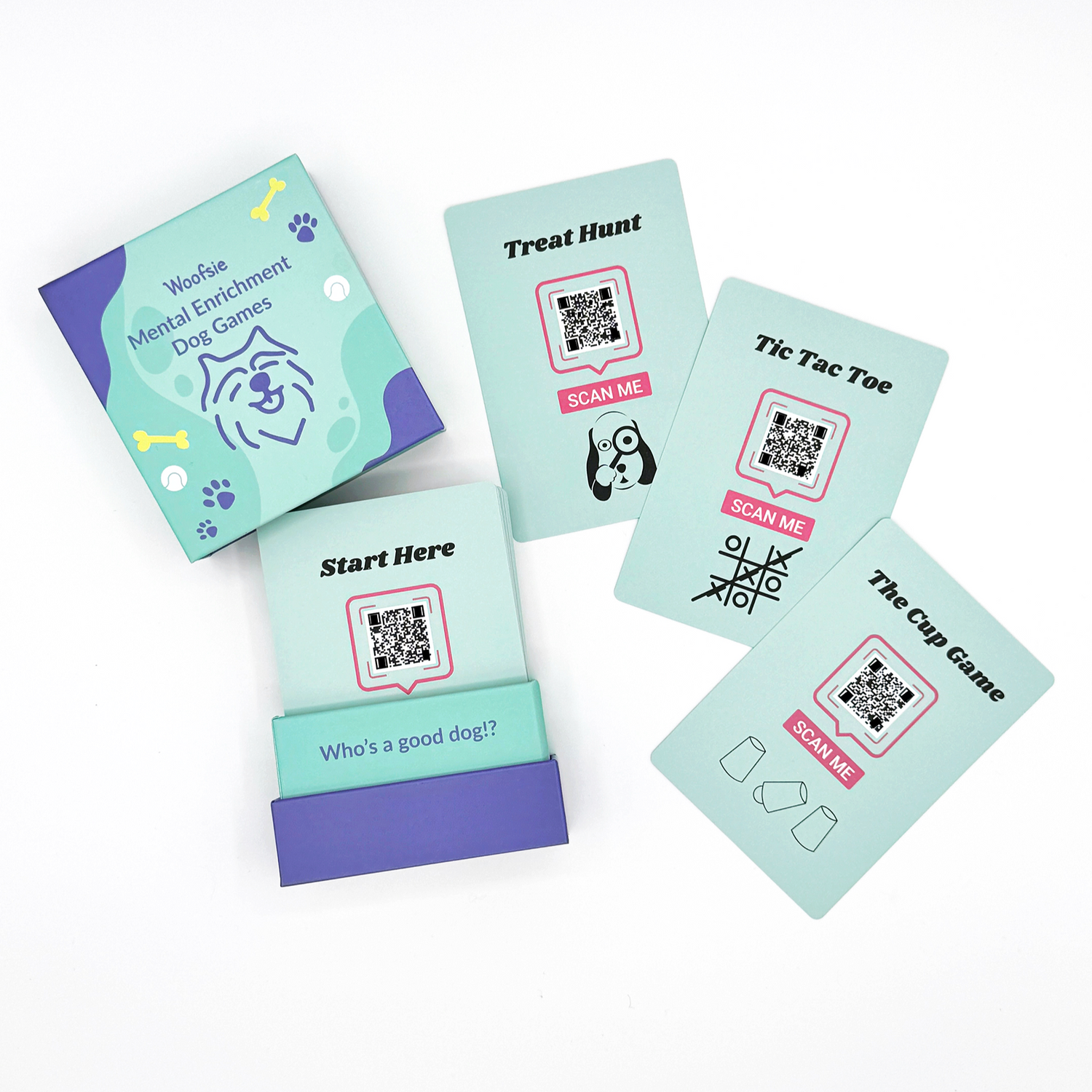 Mental Enrichment Dog Games Deck