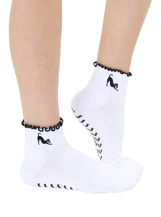 Downward Dog Grippy Ankle Socks