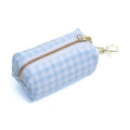 Baby Blue Gingham Waste Bag Holder