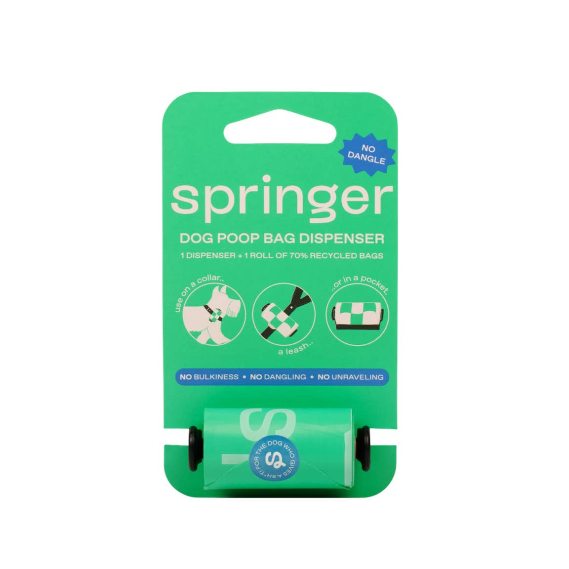 Dog Poop Waste Bag Dispenser & Refill Roll