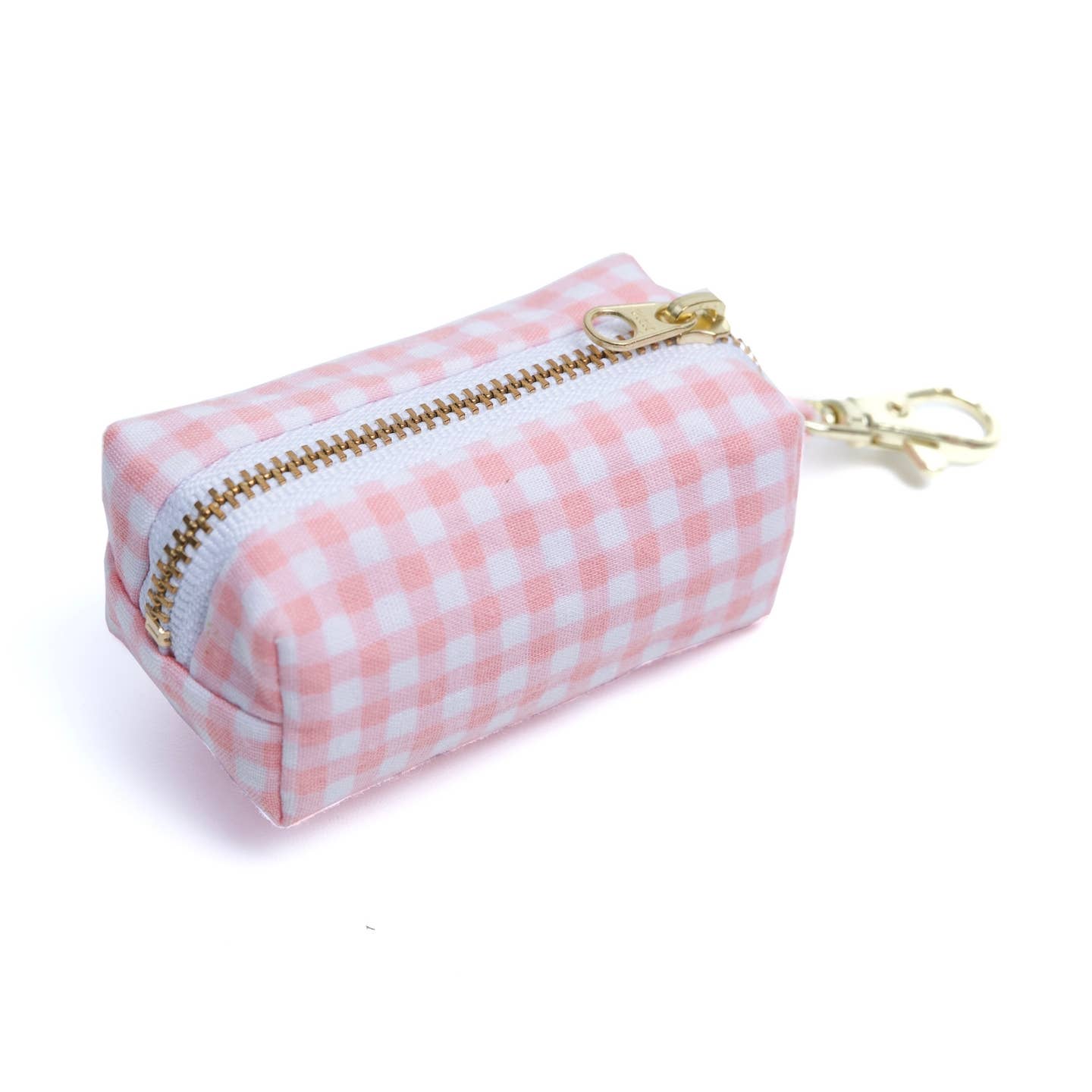 Pink Gingham Waste Bag Holder