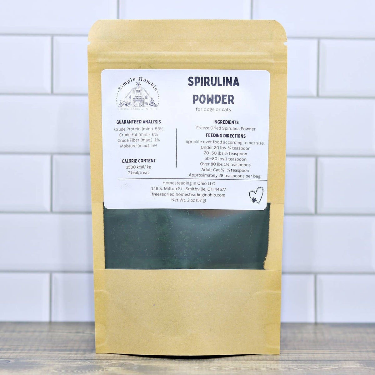 Freeze Dried Spirulina Powder Topper