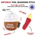 Cupcake with Candle Interactive Plush