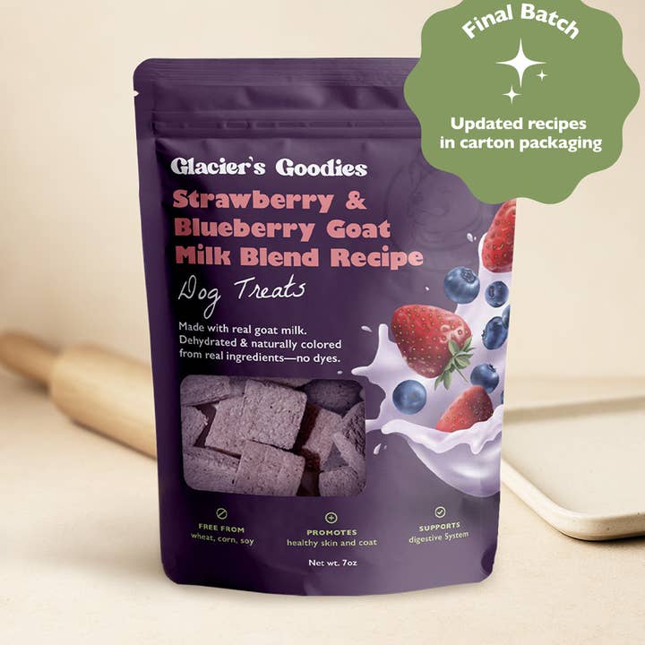 Strawberry & Blueberry Goat Milk Treats