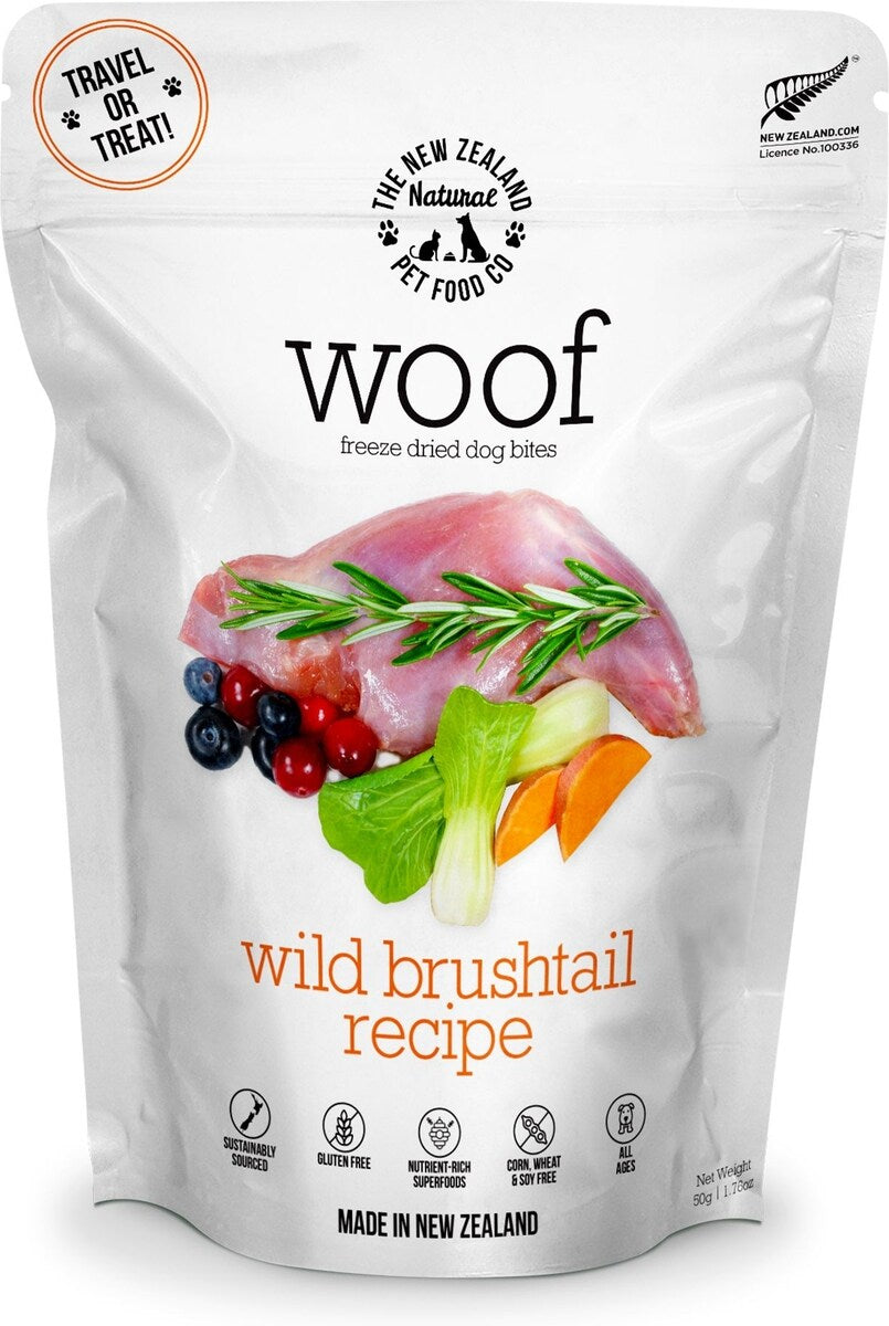 Wild Brushtail 'Woof' Freeze Dried Dog Food