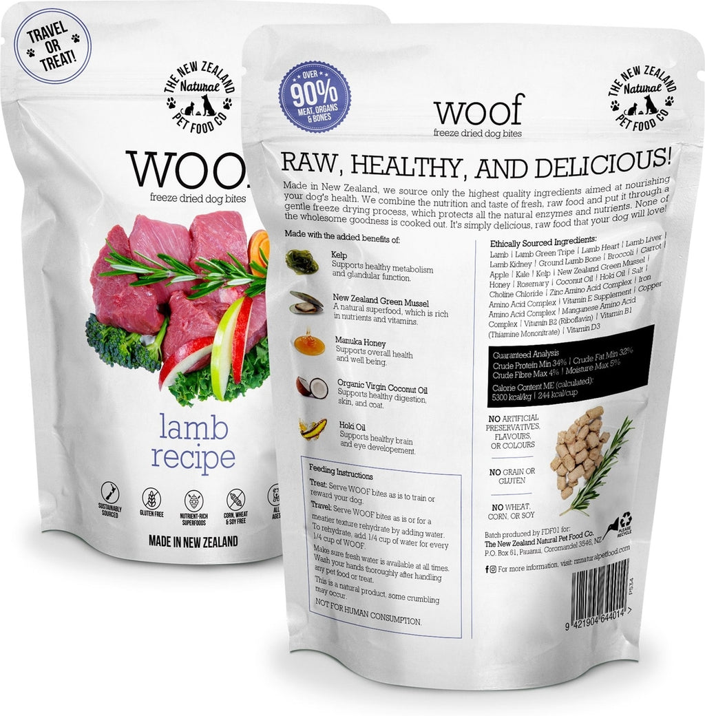 Lamb 'Woof' Freeze Dried Dog Food
