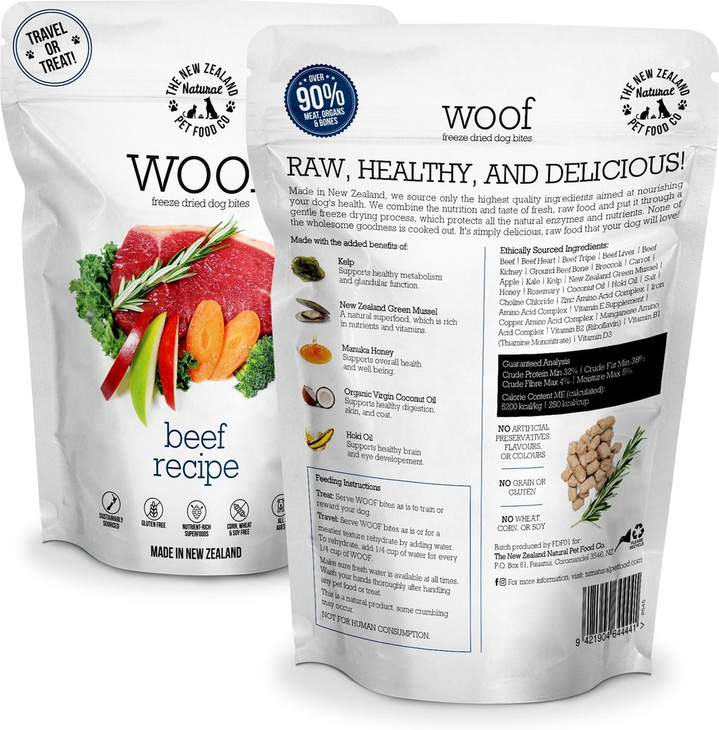 Beef 'Woof' Freeze Dried Dog Food