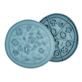 Pizza Snack Mat: 2-in-1 Lick Mat & Bowl
