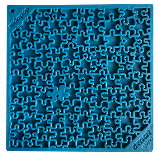 Jigsaw Lick Mat (Pink and Blue)